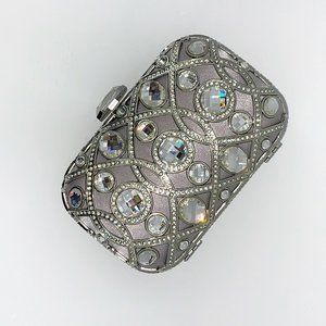 KATE LANDRY RHINESTONE BOX CLUTCH / EVENING BAG